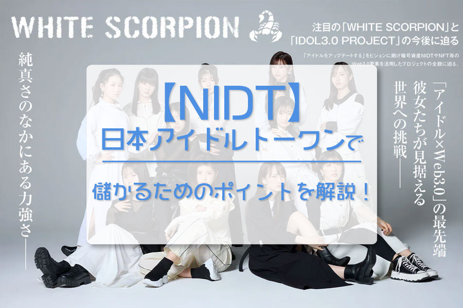 【NIDT】日本アイドルトークンで儲けるためのポイントを解説！