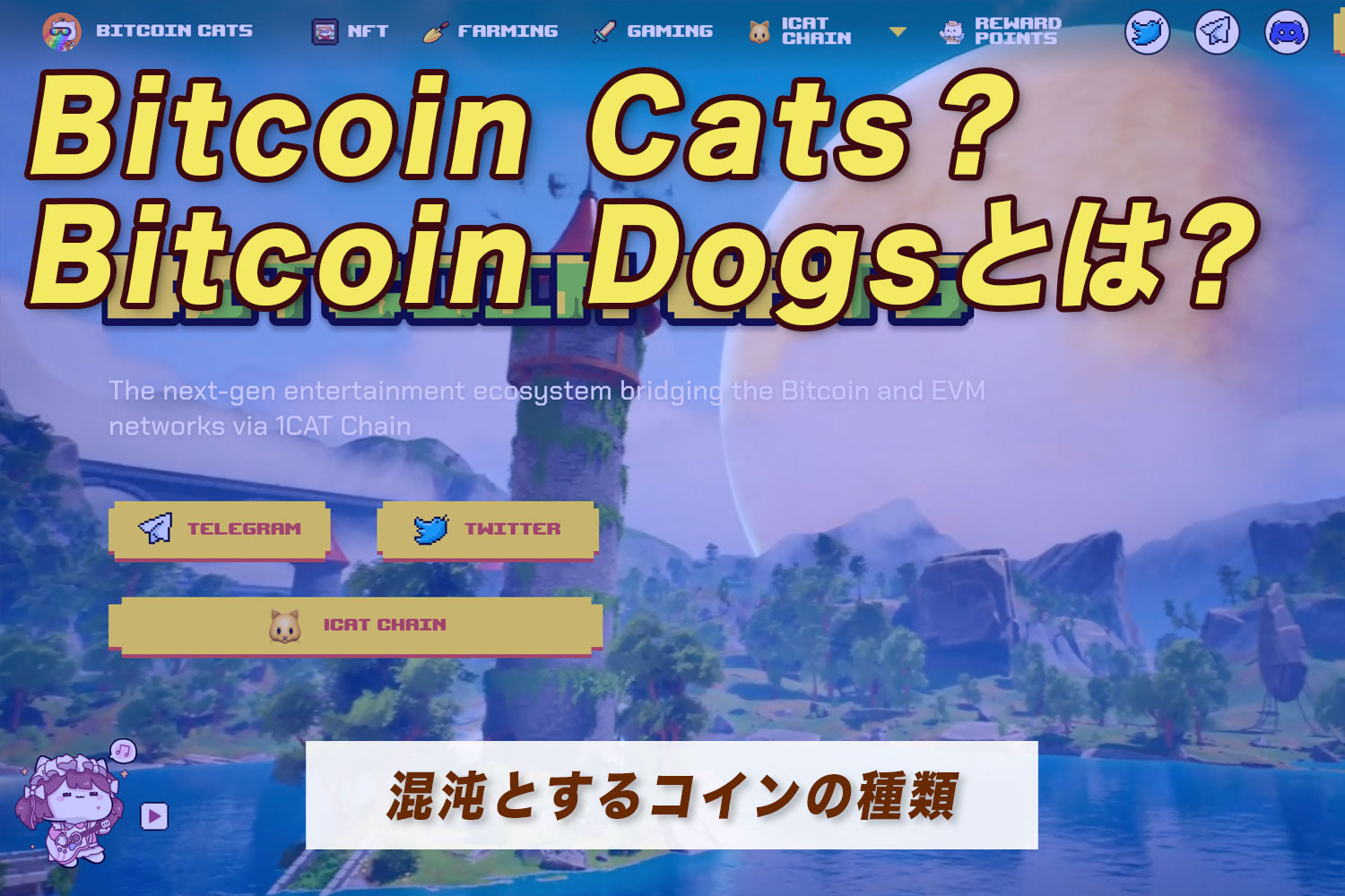 Bitcoin Cats（ビットコインキャッツ）？Bitcoin Dogs（ビットコインドック）？混沌とするコインの種類