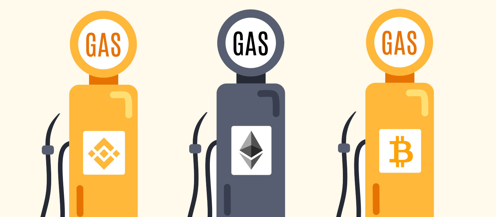 ガソリンスタンドのイラストと仮想通貨