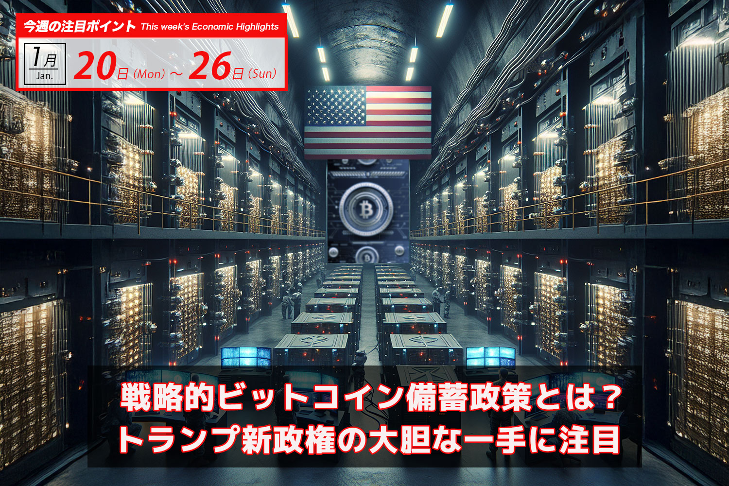 戦略的ビットコイン備蓄政策とは？トランプ新政権の大胆な一手に注目｜ビットコイン予測 今週のポイント2025.1/20-26