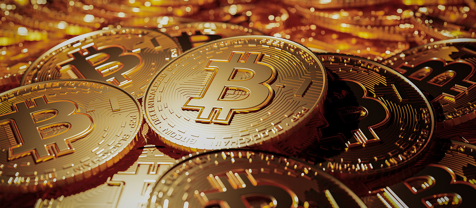 ビットコインが積み重なっているイメージ