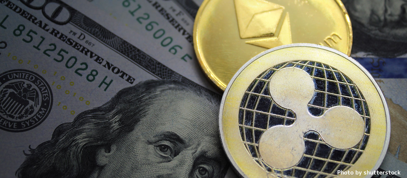 ETHとXRPと米ドルのイメージ