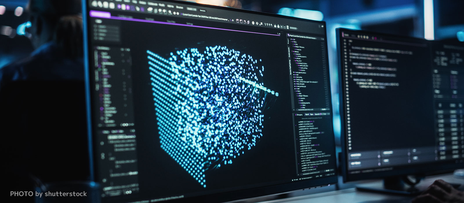 量子コンピューターのモニター