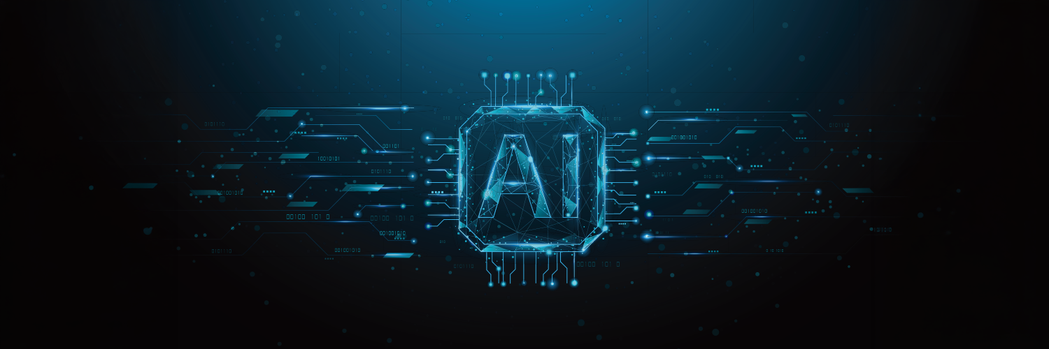 AIのプロセッサーと回路のイメージ