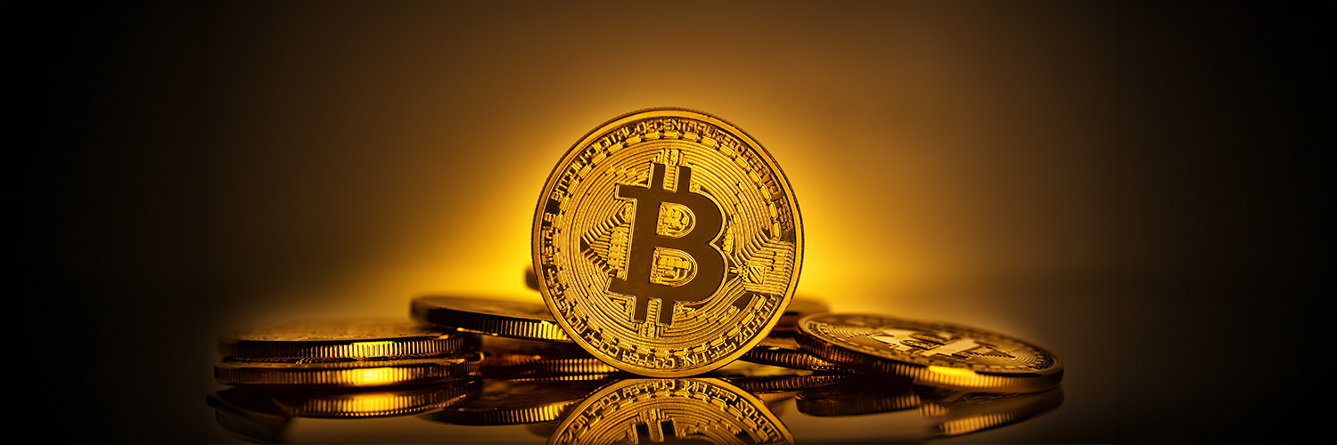 コインの形をしたビットコインのイメージ