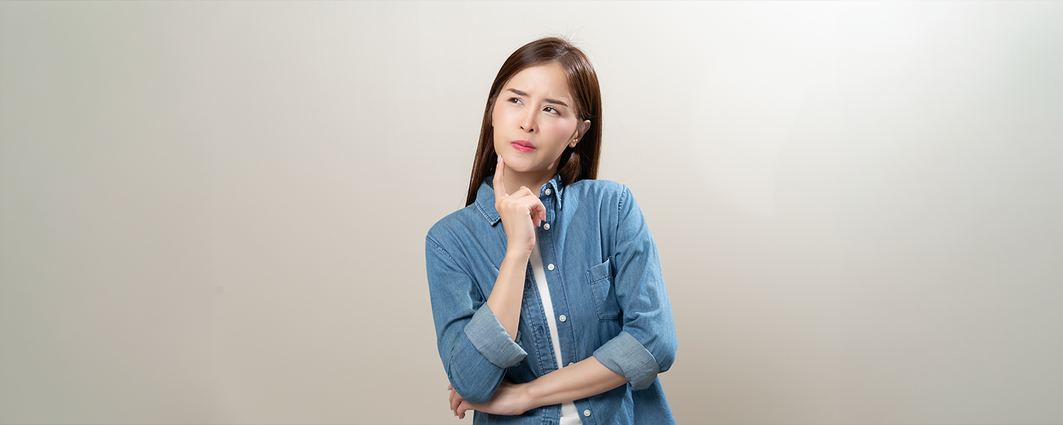 懐疑的な女性