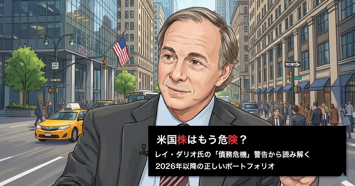 米国株はもう危険？レイ・ダリオ氏の「債務危機」警告から読み解く、2026年以降の正しいポートフォリオ